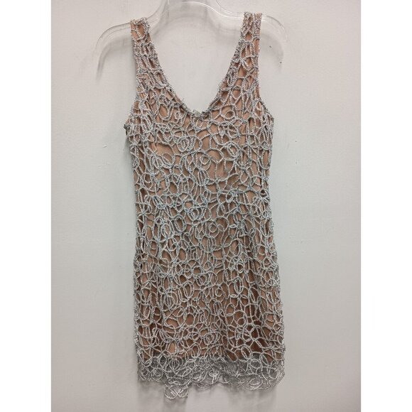 Forever 21 Silver and Tan Mini Dress - Picture 9 of 9